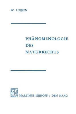 Phänomenologie Des Naturrechts