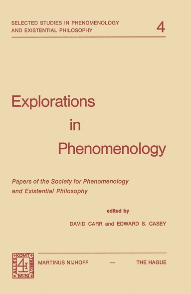 David Carr, E.S. Casey - Explorations in Phenomenology, Häftad