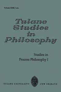 bokomslag Studies in Process Philosophy I