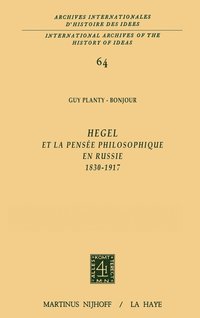 bokomslag Hegel et la pense philosophique en Russie, 1830-1917