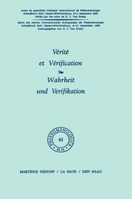 bokomslag Vrit et vrification / Wahrheit und Verifikation