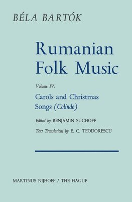 bokomslag Rumanian Folk Music: Carols and Christmas Songs (Colinde)