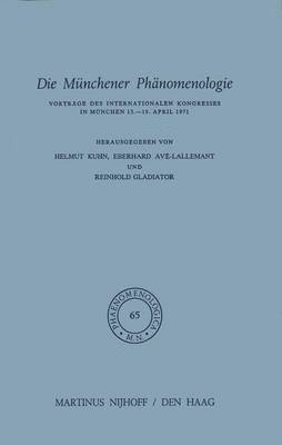 bokomslag Die Mnchener Phnomenologie