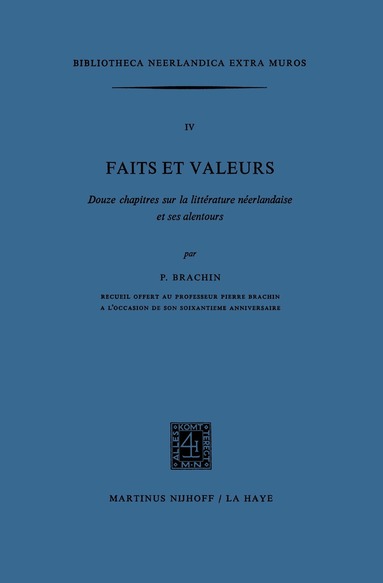 Pierre. Brachin - Faits et Valeurs, Häftad