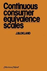 bokomslag Continuous Consumer Equivalence Scales