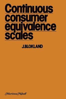 Continuous Consumer Equivalence Scales 1