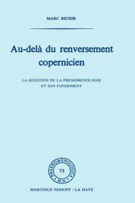 Marc Richir - Au-delà du renversement Copernicien, Inbunden