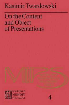 bokomslag On the Content and Object of Presentations