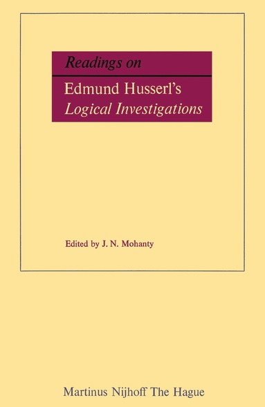 J.N. Mohanty - Readings on Edmund Husserl’s Logical Investigations, Häftad