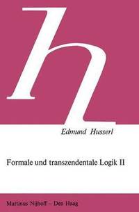 bokomslag Formale und Transzendentale Logik II