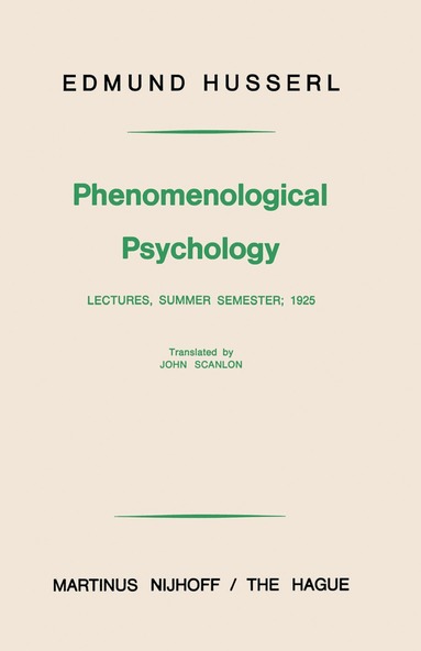 bokomslag Phenomenological Psychology