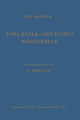 bokomslag Toba-BatakDeutsches Wrterbuch