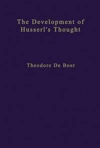 bokomslag The Development of Husserls Thought