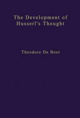 bokomslag The Development of Husserls Thought