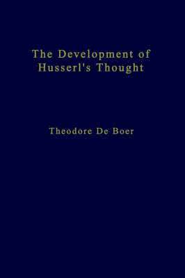 The Development of Husserls Thought 1