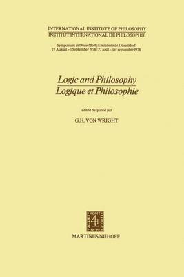 bokomslag Logic and Philosophy / Logique et Philosophie