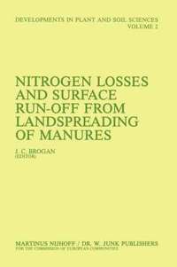 bokomslag Nitrogen Losses and Surface Run-Off from Landspreading of Manures