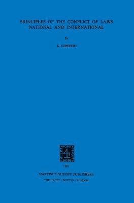 bokomslag Principles of the Conflict of Laws:National and International