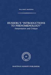bokomslag Husserl's "Introductions to Phenomenology"