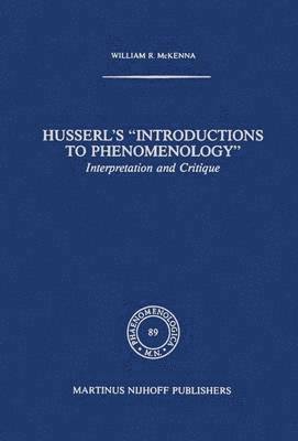 bokomslag Husserl's "Introductions to Phenomenology"