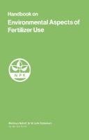 bokomslag Handbook on Environmental Aspects of Fertilizer Use