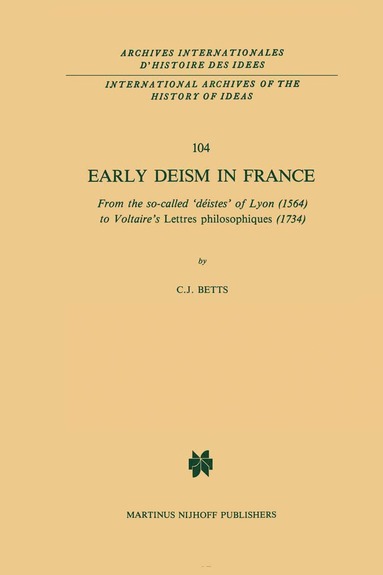 bokomslag Early Deism in France