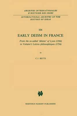 Early Deism in France 1