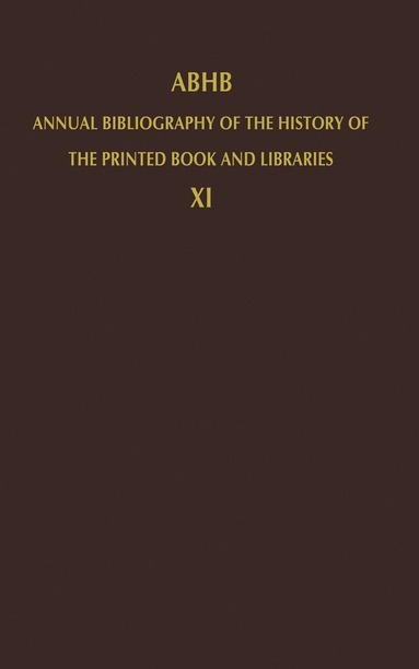 bokomslag ABHB Annual Bibliography of the History of the Printed Book and Libraries