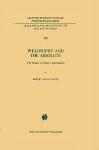 bokomslag Philosophy and the Absolute