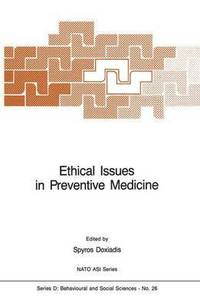 bokomslag Ethical Issues in Preventive Medicine