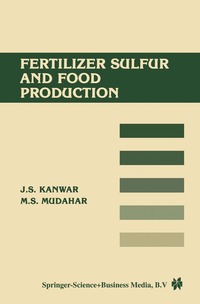 bokomslag Fertilizer sulfur and food production