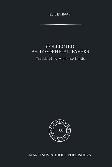 E. Levinas - Collected Philosophical Papers, Inbunden