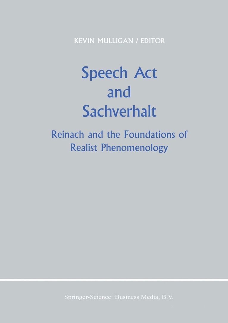 Speech Act and Sachverhalt 1