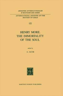 bokomslag Henry More. The Immortality of the Soul