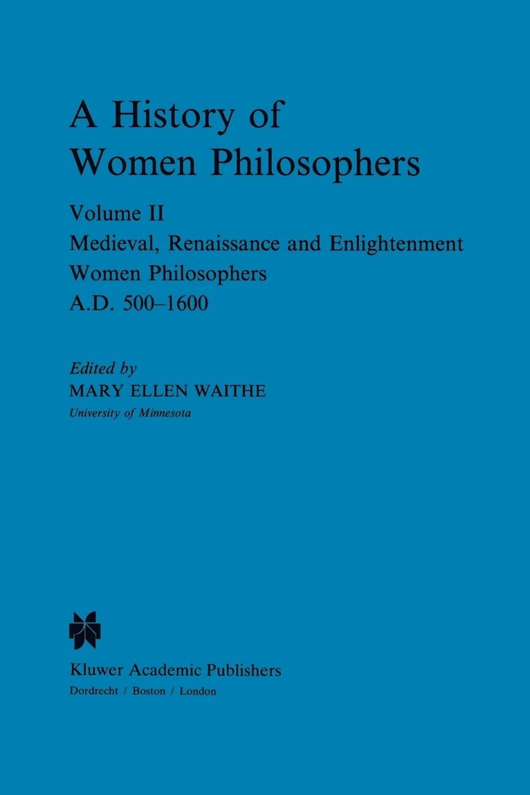 A History of Women Philosophers 1