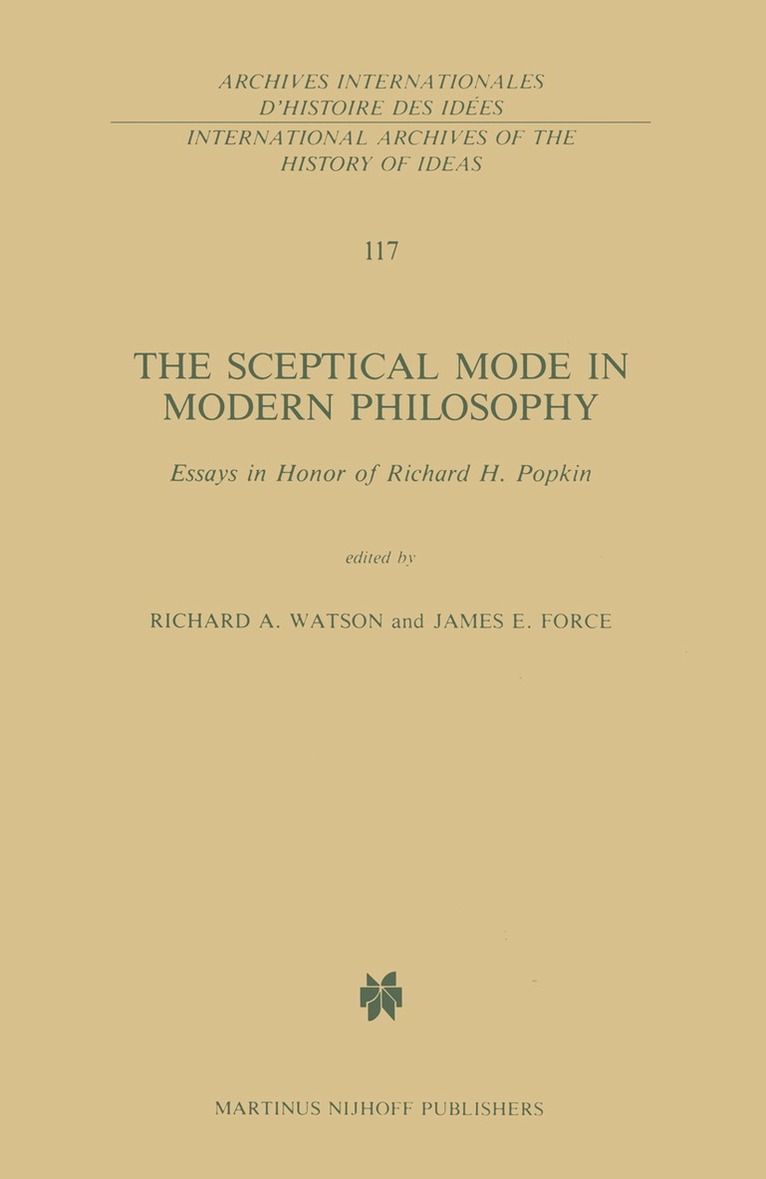 Sceptical Mode in Modern Philosophy