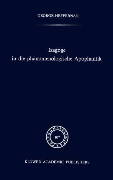 bokomslag Isagoge in die phnomenologische Apophantik