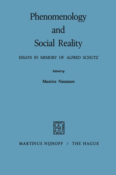 bokomslag Phenomenology and Social Reality