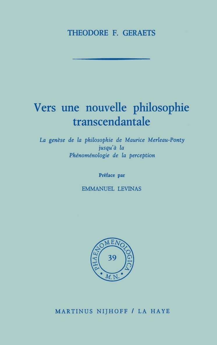 Vers une nouvelle philosophie transcendantale 1