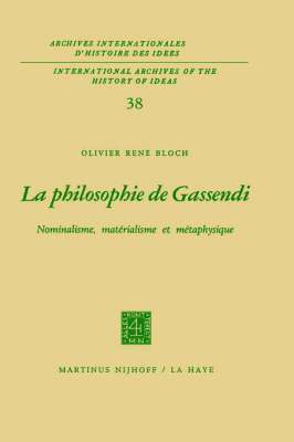 La philosophie de Gassendi