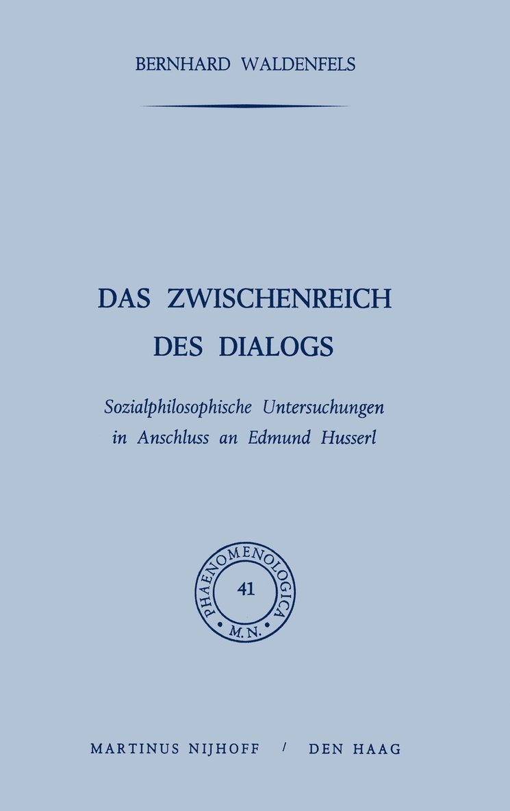 Das Zwischenreich des Dialogs 1