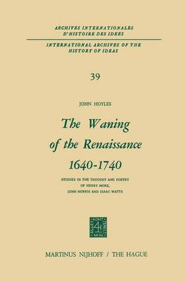 The Waning of the Renaissance 16401740 1