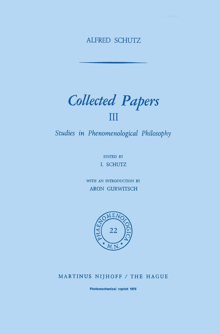 Collected Papers III 1