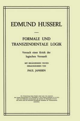 bokomslag Formale und Transzendentale Logik