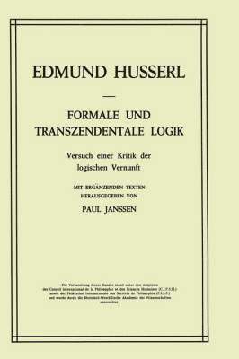 Formale und Transzendentale Logik 1