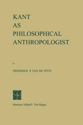 bokomslag Kant as Philosophical Anthropologist