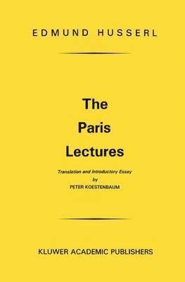 bokomslag The Paris Lectures