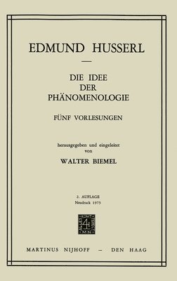 Die Idee der Phänomenologie