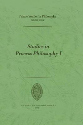 Studies in Process Philosophy I 1
