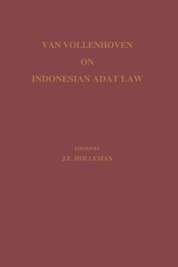 bokomslag Van Vollenhoven on Indonesian Adat Law